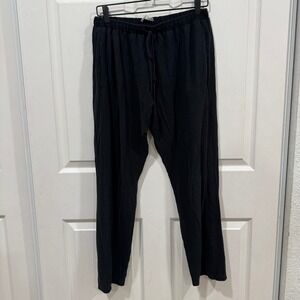 The Great Eros Women's‎ Black Drawstring Lounge Pants Relaxed Joggers Small